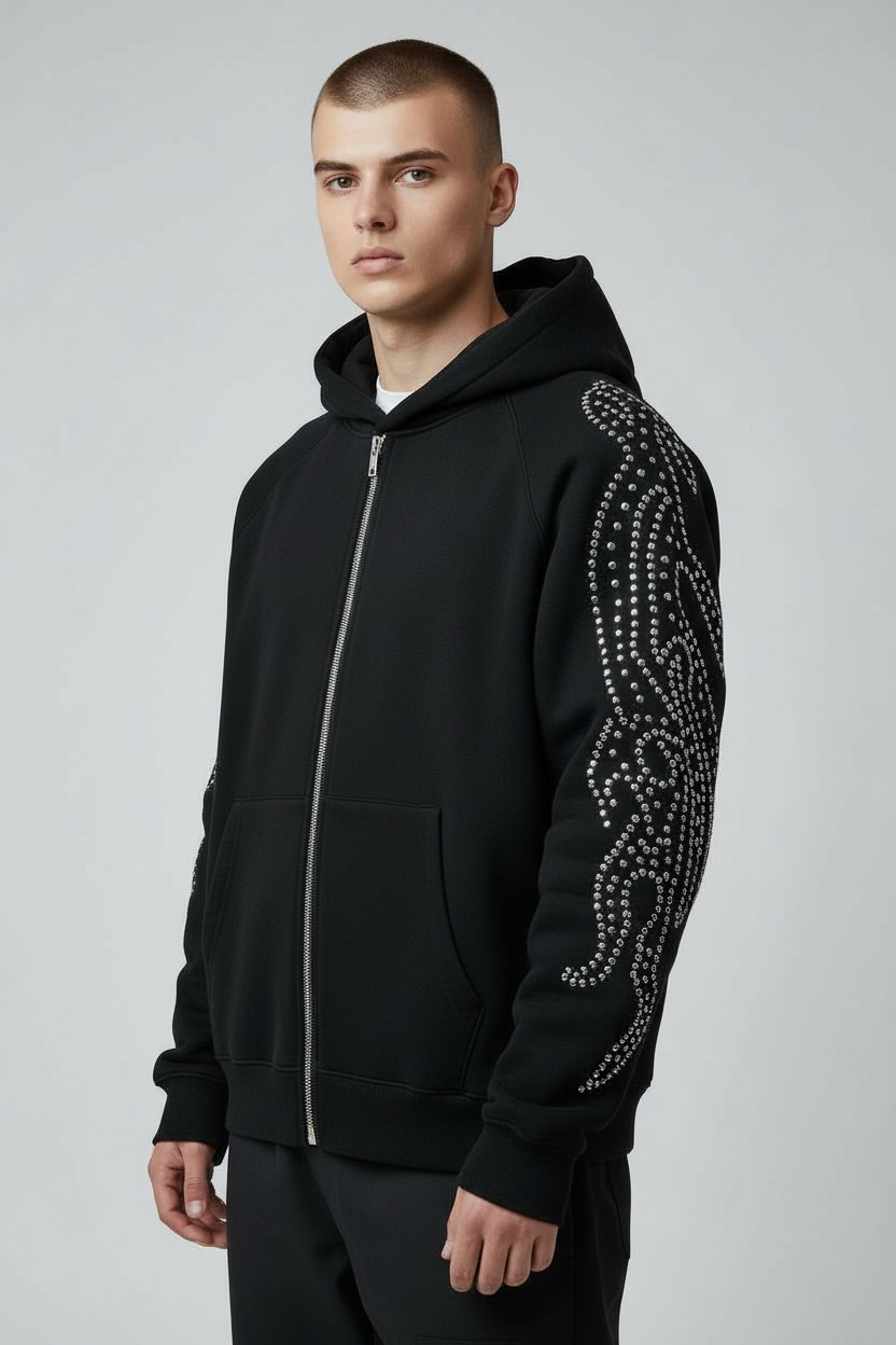 FELPA FLAMES BORCHIATA