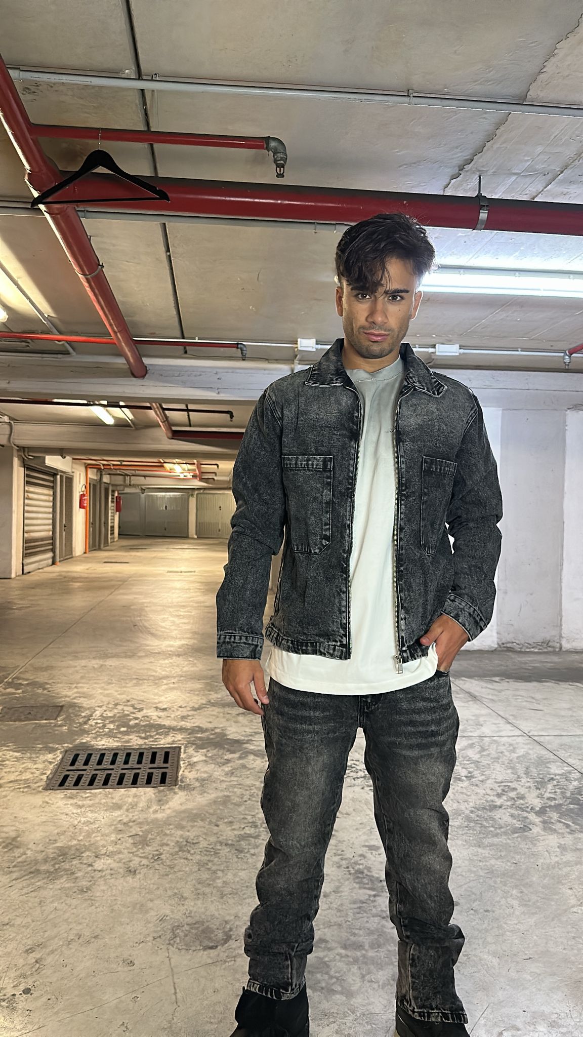 CORDSET DENIM GRAY